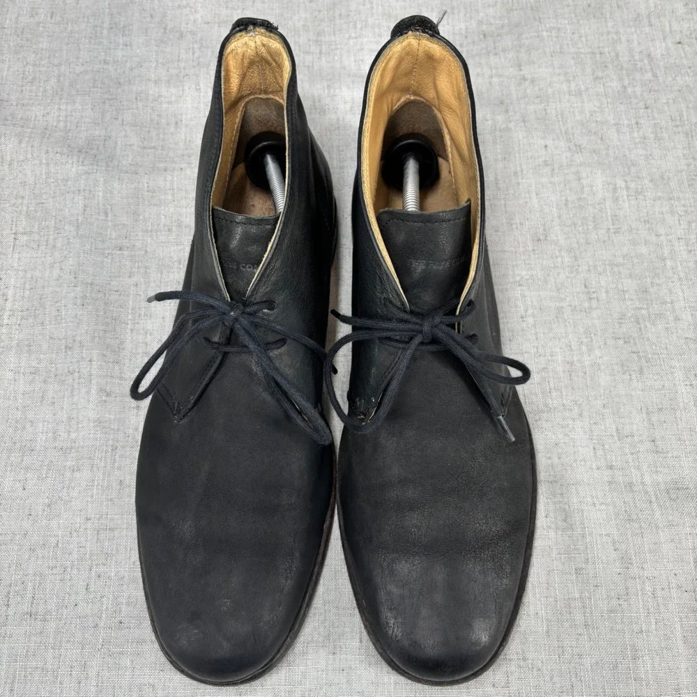 FRYE Phillip Chukka Boots Black Leather Lace Up‎ Business Shoes Men's Size 11